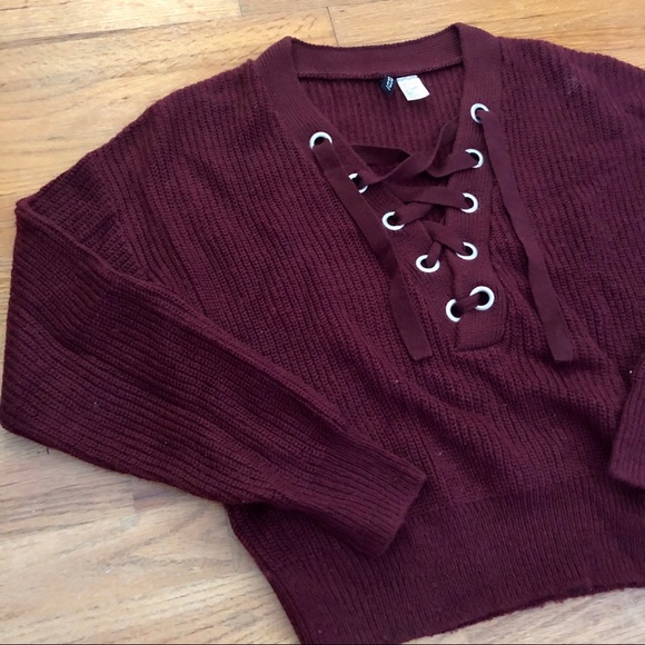 H&M Lace Up Sweater - Picture 4 of 4